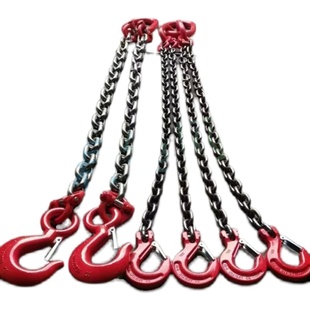 起重链条吊索具组合3吨2米成套链条吊具2吨1米双钩起重链条索具5T