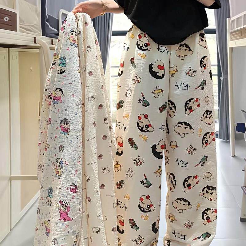 遛弯睡裤散步可外穿防蚊长裤单件女生宿舍睡觉空调房防着凉居家服