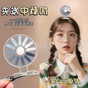 可旋转宕机发夹大脑加载中搞怪创意女生边夹刘海夹发卡鸭嘴夹发箍