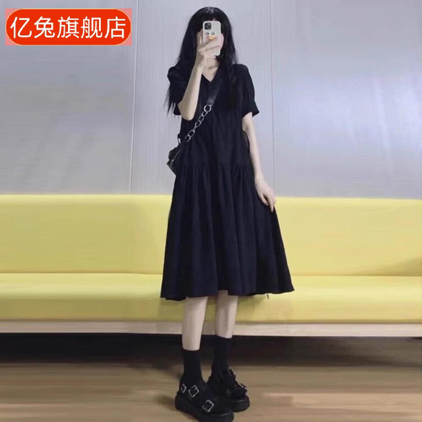 孕妇夏季过膝长裙潮妈时尚气质