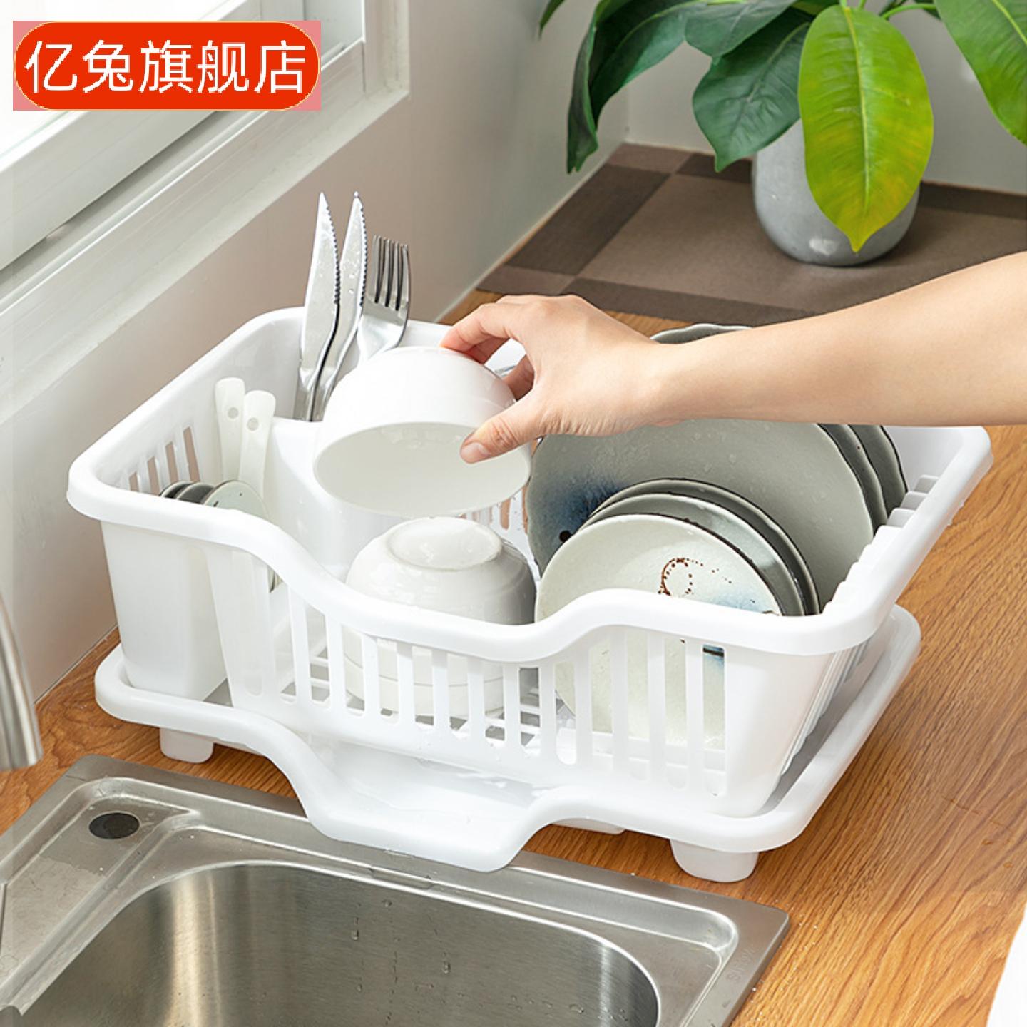 大号加厚厨房沥水架碗筷收纳滤水