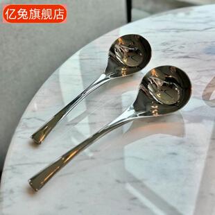 不锈钢长柄勺子办公室咖啡勺甜品创意搅拌勺饭勺匙茶匙调羹长汤勺