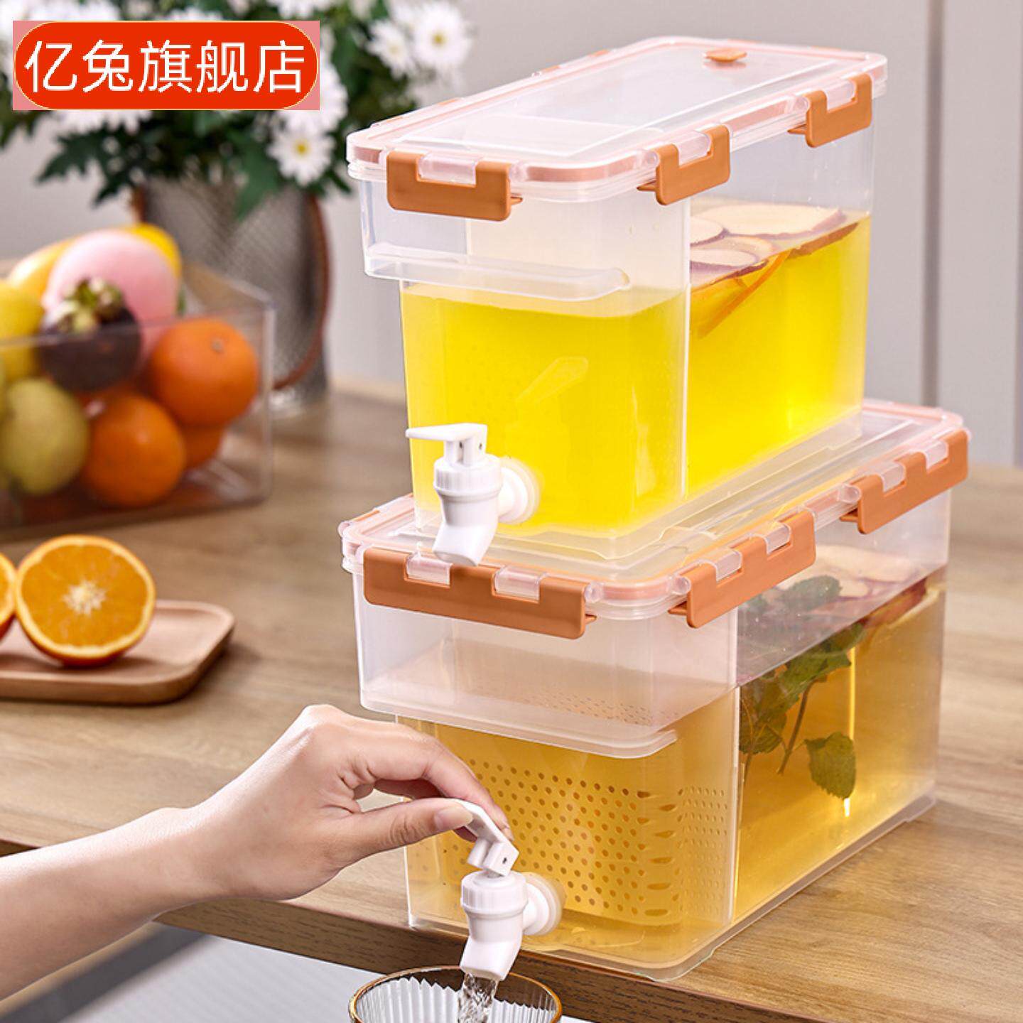 食品级塑料冷水壶带龙头大容量用