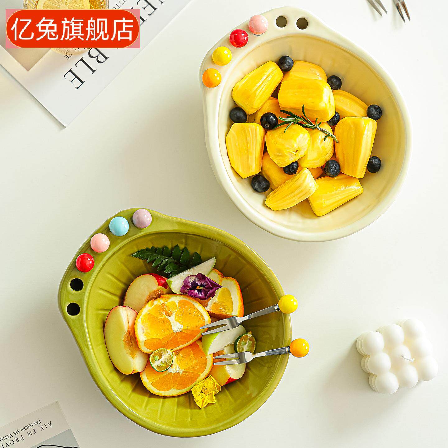 家用水果叉套装含儿童安全甜品叉