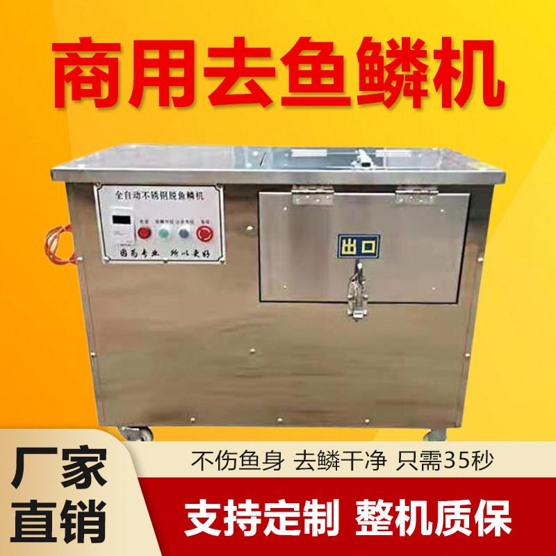 商用全自动去鱼鳞机鱼鳞刨刮鱼鳞机器不锈钢脱鱼鳞机杀鱼机器
