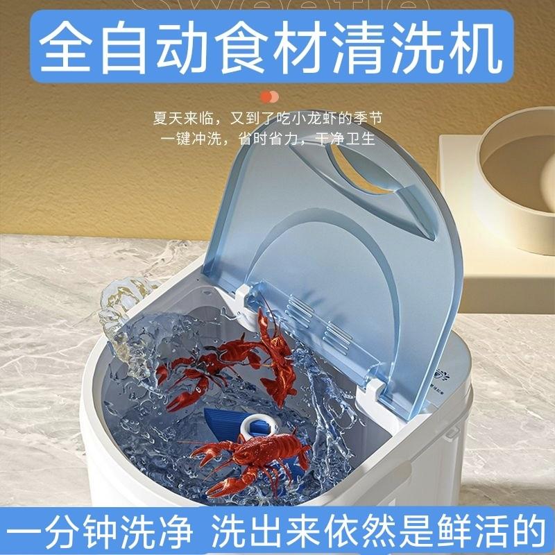 小龙虾清洗机全自动洗虾机海鲜果蔬食材清洗器家用商用小型洗虾器