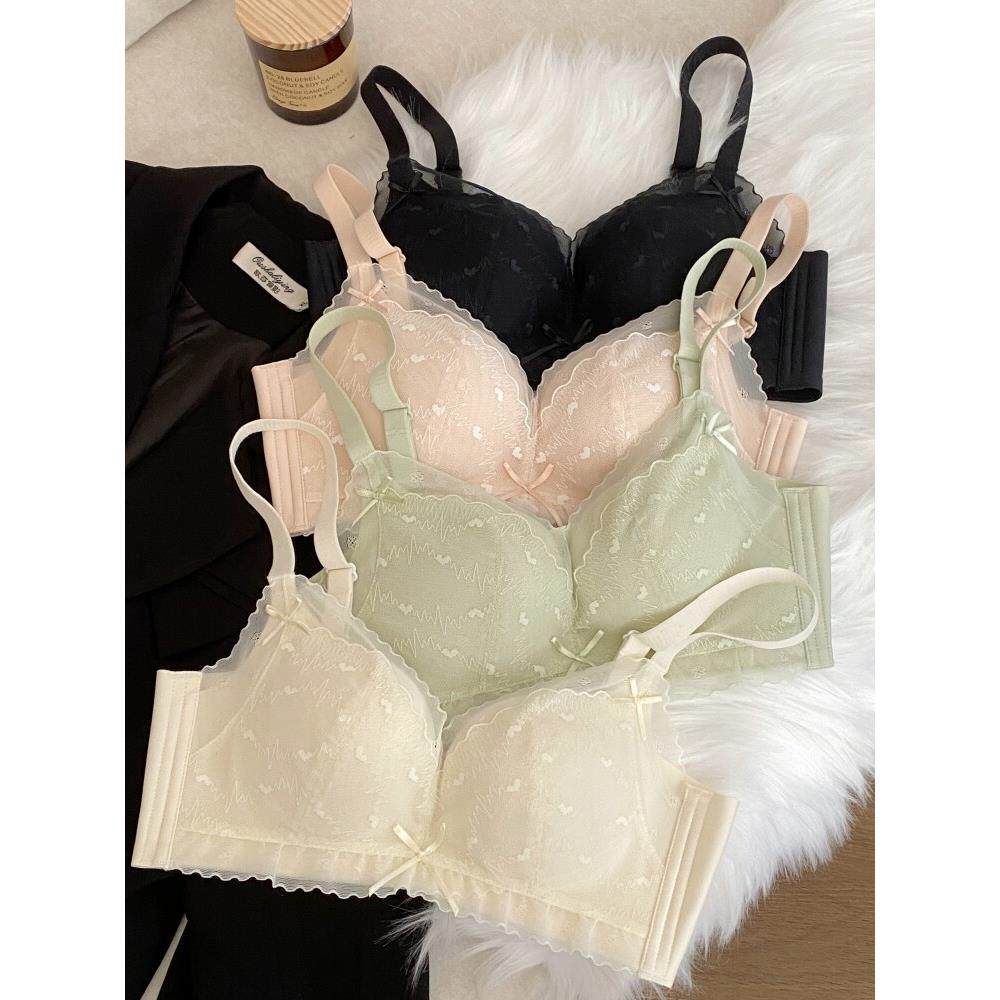 调整型内衣女小胸聚拢显大不空杯无钢圈上托防下垂收副乳文胸套装