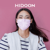 渐变色 一次性三层透气纯色创意时尚 HIDOON黑盾口罩潮款 男女薄款