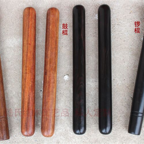 私人定制高档黑檀木鼓棒锣棍敲锣棒鼓棍醒狮鼓锤鼓槌木质实木刻字