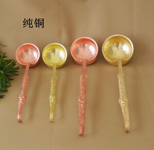 铜勺子 铜勺 手工铜水瓢 铜水瓢 瓢 舀水飘 小铜瓢 酥油瓢 小水瓢