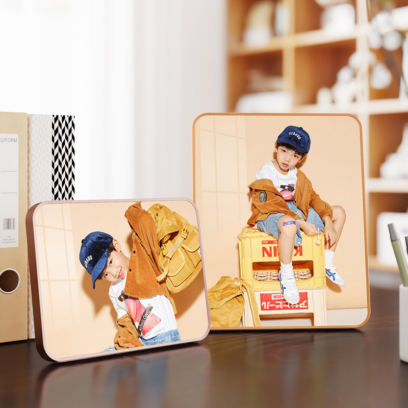 儿童水晶相框摆台带打印照片定制婚纱照全家福放大挂墙678寸摆件,家居饰品,相框/画框,淘宝优惠券,粉丝福利购,淘宝优惠卷