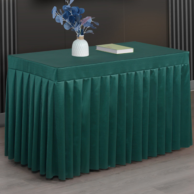 定制会议桌布酒店展会纯色高级感桌裙签到围裙长条桌罩办公台布,居家布艺,桌布,淘宝优惠券,粉丝福利购,淘宝优惠卷
