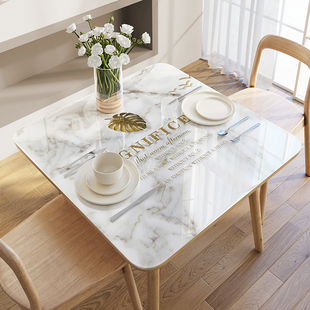 正方形桌布防水防油桌垫四方桌子高级感八仙桌茶几桌面垫方桌家用