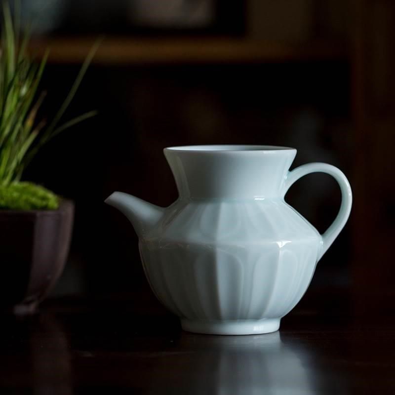 湖田釉影青公道杯仿宋手执壶陶瓷分茶器功夫茶具家用茶海公杯,餐饮具,公道杯,淘宝优惠券,粉丝福利购,淘宝优惠卷