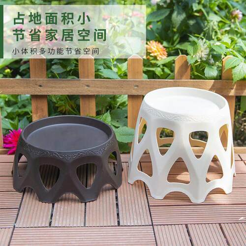 花盆沥水架花凳托盘花架子室内家用无异味客厅阳台防摔镂空花架子