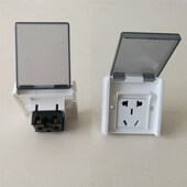 通风柜配件 实验台插座开关 防尘插座 透明防水插座 化验室插座