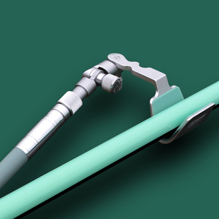 威宝莱拐角支架头黑坑竞技架杆器大物炮台支架侧弯头架竿羊角头