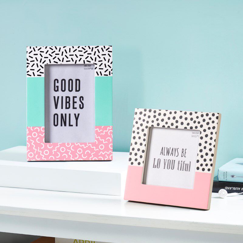 木质相框摆台创意现代宝宝照片结婚照支架相片框客厅饰品摆件相架
