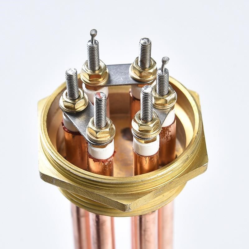 紫铜加热棒DN40/50空气能水箱电热管工业大功率380V220V 6/9/12KW,五金/工具,电热管,淘宝优惠券,粉丝福利购,淘宝优惠卷