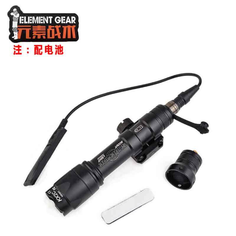 元素M600C/M300A/M620V战术强光户外爆闪手电筒带线控