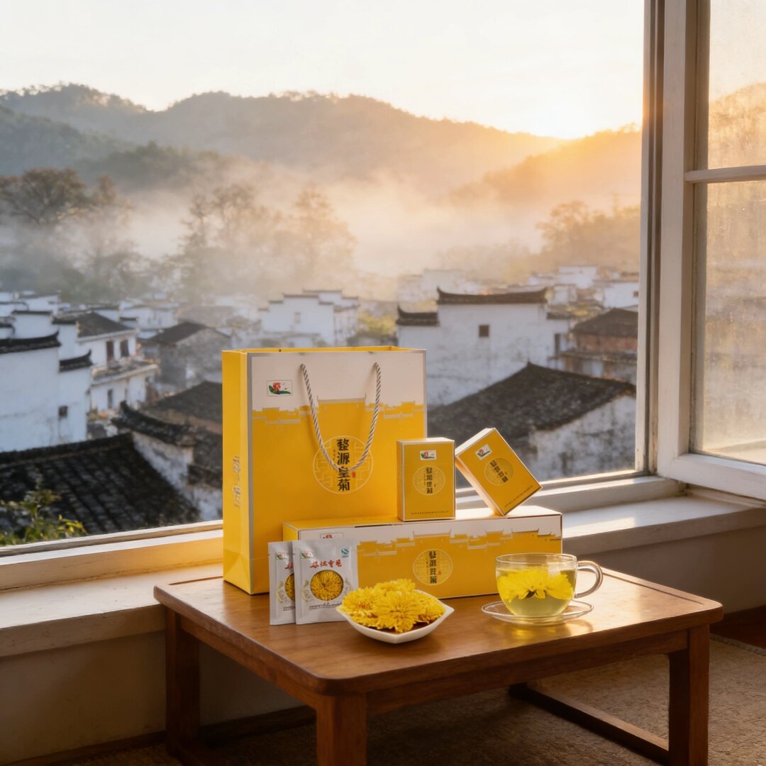 婺源皇菊花茶烟条礼盒装正品江西特产伴手礼物四季通用清火养生茶