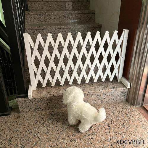 宠物围栏狗笼隔断拦狗栅栏阳台隔离门可伸缩栅栏门挡狗挡猫兔护栏