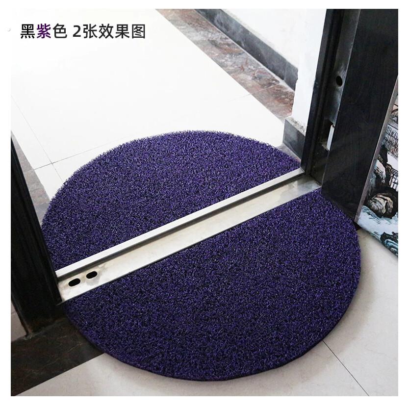 进门半圆入户门地垫加厚垫子玄关地毯家用门口丝圈门垫室外防滑垫