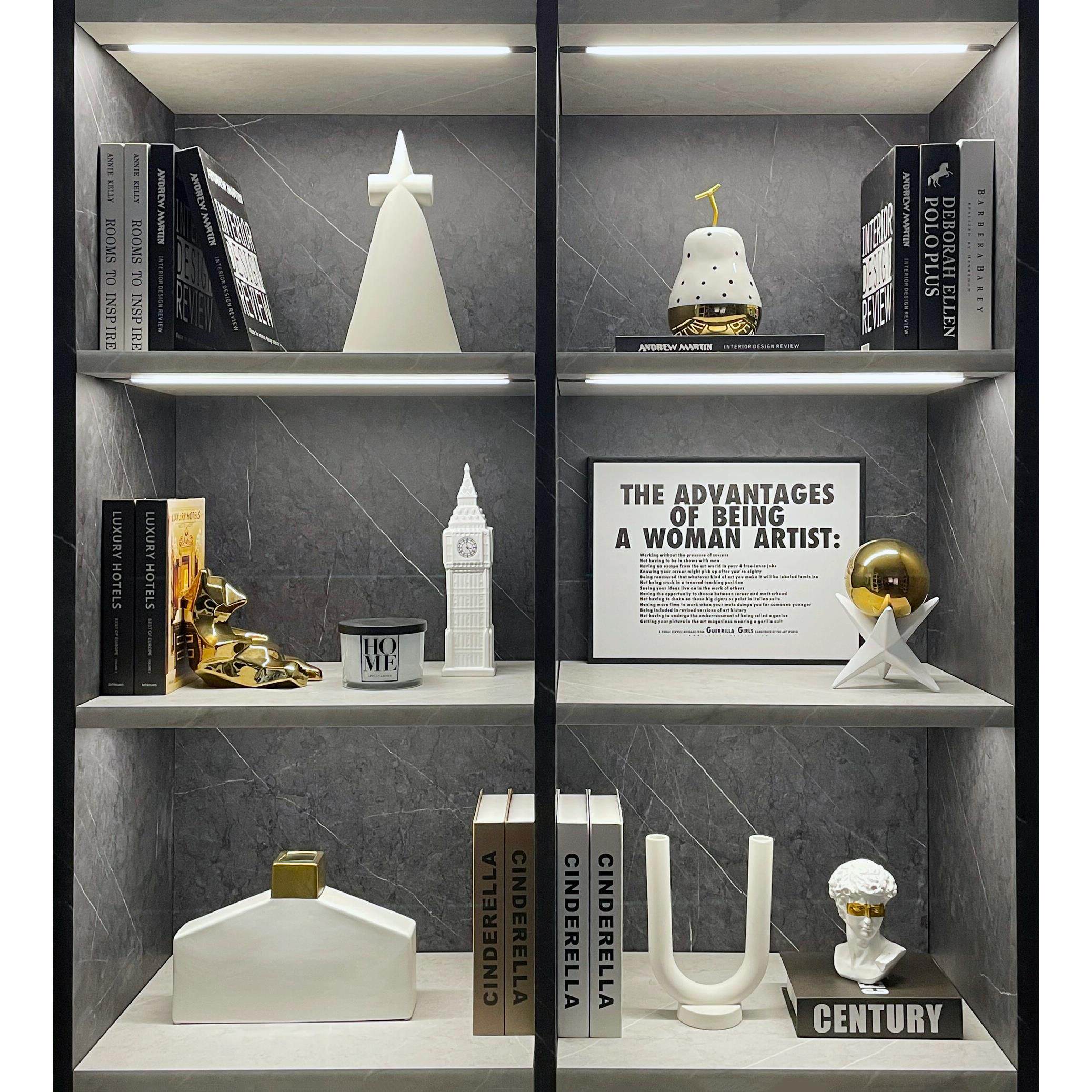 简约样板间书柜软装饰品家居摆饰挂画 画陶瓷树脂创意工艺礼品摆