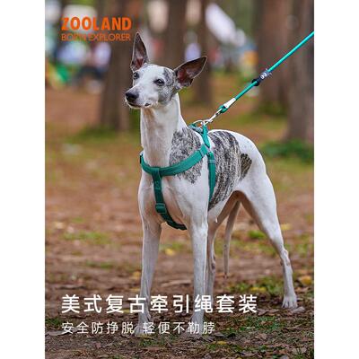 Zooland狗的胸部和背部牵引绳行走宠物，小型和中型狗，比雄卷毛