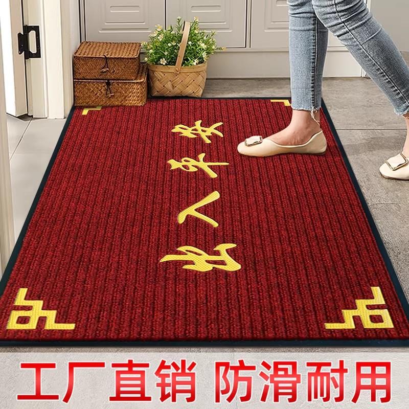 入户地垫门外吸水门口脚垫欢迎光临门垫进门出入平安地毯家用定制