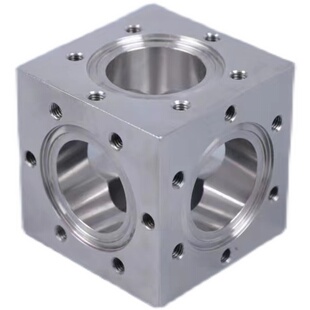 304不锈钢真空CF35法兰六通/16六面体/63六通腔体50 100 150 200