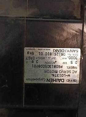 OTC电机W-L01494A/P60B13120DBPD2/W-L01500C/P60B13150HBP03询