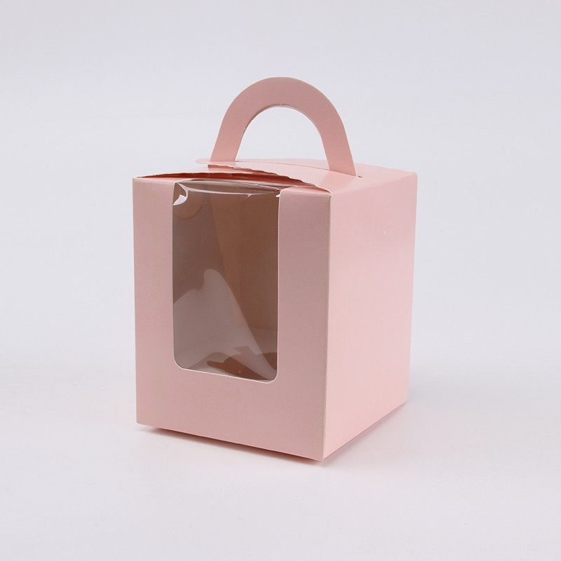 单个纸杯蛋糕盒手提单粒马芬盒单粒开窗木糠杯卷口杯手提西点盒,厨房/烹饪用具,点心包装盒/包装袋,淘宝优惠券,粉丝福利购,淘宝优惠卷