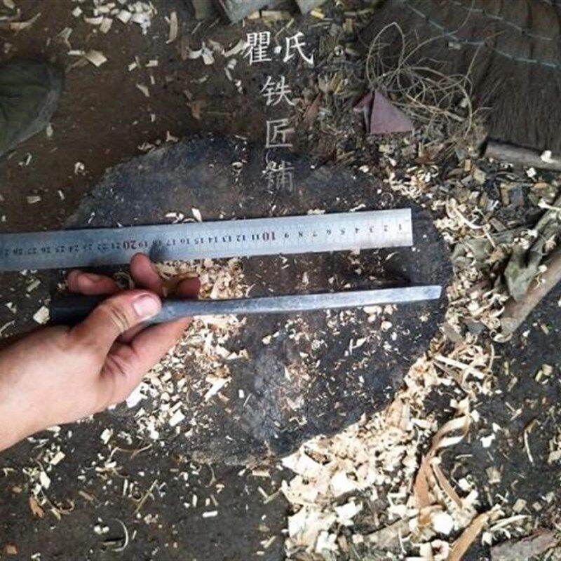 瞿氏铁匠铺篾匠篾刀分篾刀破篾刀边钢工艺分篾工具一体锻打而成的