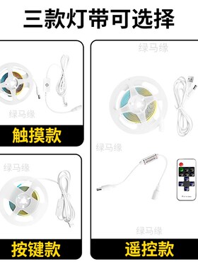 5v低压usb插电cob灯带led触摸遥控自粘防水软灯线条厨房酒柜装饰