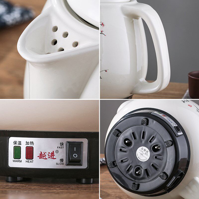 5L-16L白陶瓷中药壶大容量煮青草药姜汤熬药锅罐家用全自动煎药壶
