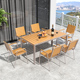 户外塑木桌椅室外庭院休闲花园露天餐桌露台外摆防腐木茶桌椅组合