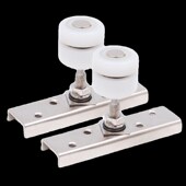 万向折叠门吊轮木门推拉门屏风滑轮吊轨门窗户隔断门滑轮轨道配件