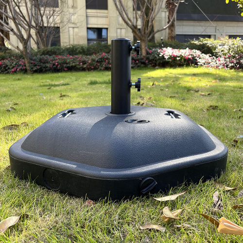 六边形户外遮阳伞底座水箱加水大中柱太阳伞注水伞艺术底座