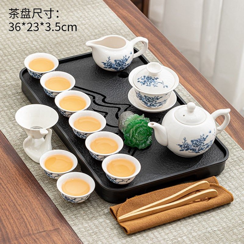 仿乌金石茶盘紫砂功夫茶具套装家用茶台小型旅行干泡台储排沥水盘,餐饮具,整套茶具,淘宝优惠券,粉丝福利购,淘宝优惠卷