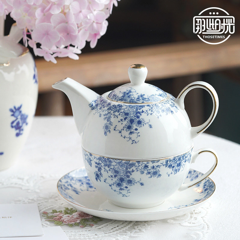 英伦花茶壶古典青花雏菊子母壶办公家用陶瓷杯碟下午花茶茶具套装,餐饮具,茶壶,淘宝优惠券,粉丝福利购,淘宝优惠卷