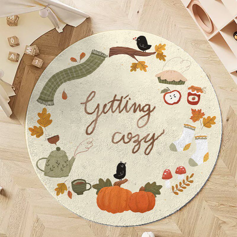 Hi禧居儿童房地毯房间卧室床边毯圆形爬爬垫加厚书房地垫阅读区,居家布艺,地毯,淘宝优惠券,粉丝福利购,淘宝优惠卷