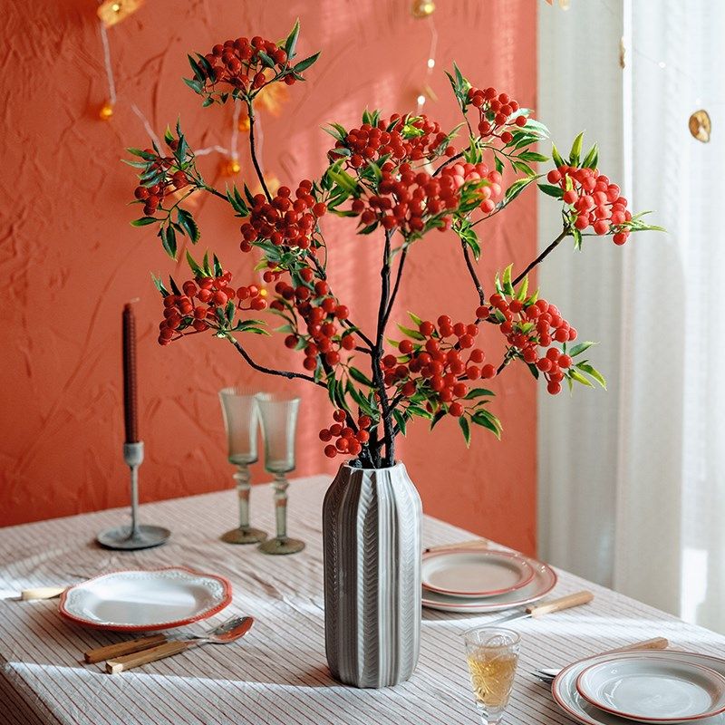 仿真花干花束客厅餐桌装饰品插花摆件仿真花艺摆设花艺高级感摆设,家居饰品,干花/花瓣/干花包/干树枝,淘宝优惠券,粉丝福利购,淘宝优惠卷