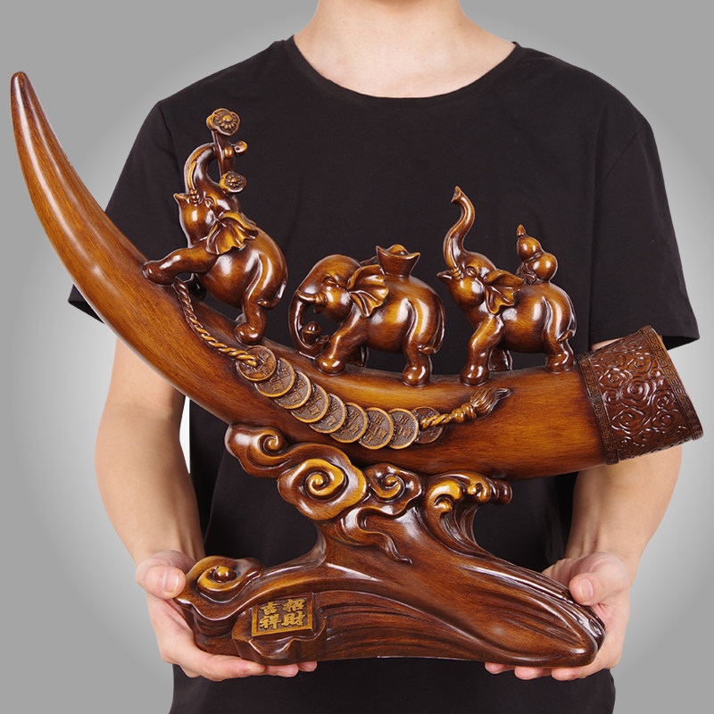 吉祥招财大象摆饰客厅电视酒柜装饰品创意可爱礼品三只小象摆设,家居饰品,装饰摆件,淘宝优惠券,粉丝福利购,淘宝优惠卷