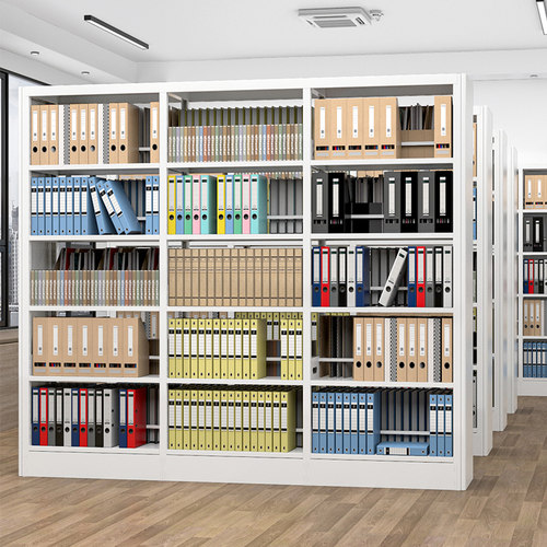 双面档案架钢制文件柜办公室资料架书架财务凭证密集架文件整理柜