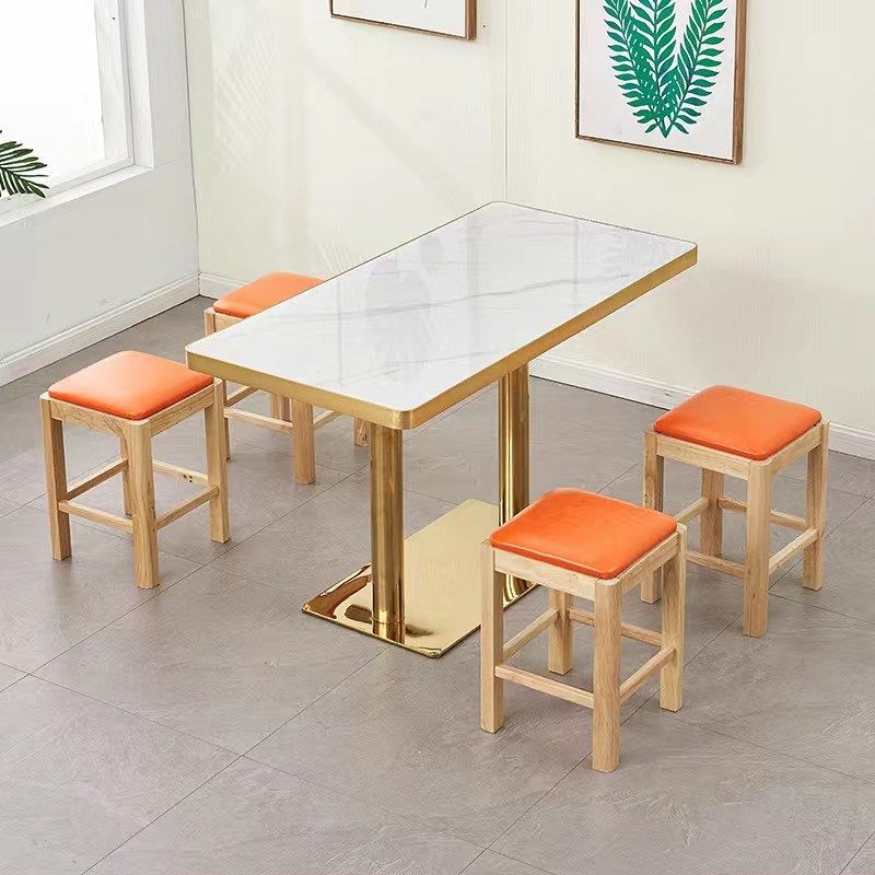 商用岩板桌椅快餐店小吃面馆麻辣烫米粉螺蛳粉餐饮长方形桌椅组合,商业/办公家具,商用餐椅,淘宝优惠券,粉丝福利购,淘宝优惠卷