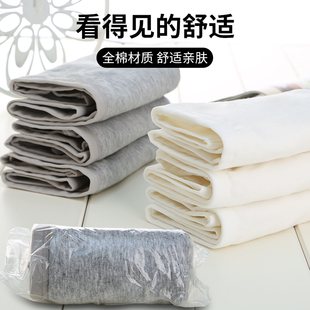 莫代尔平角一次性内裤10条男女中高腰旅行游免洗大码产妇月子