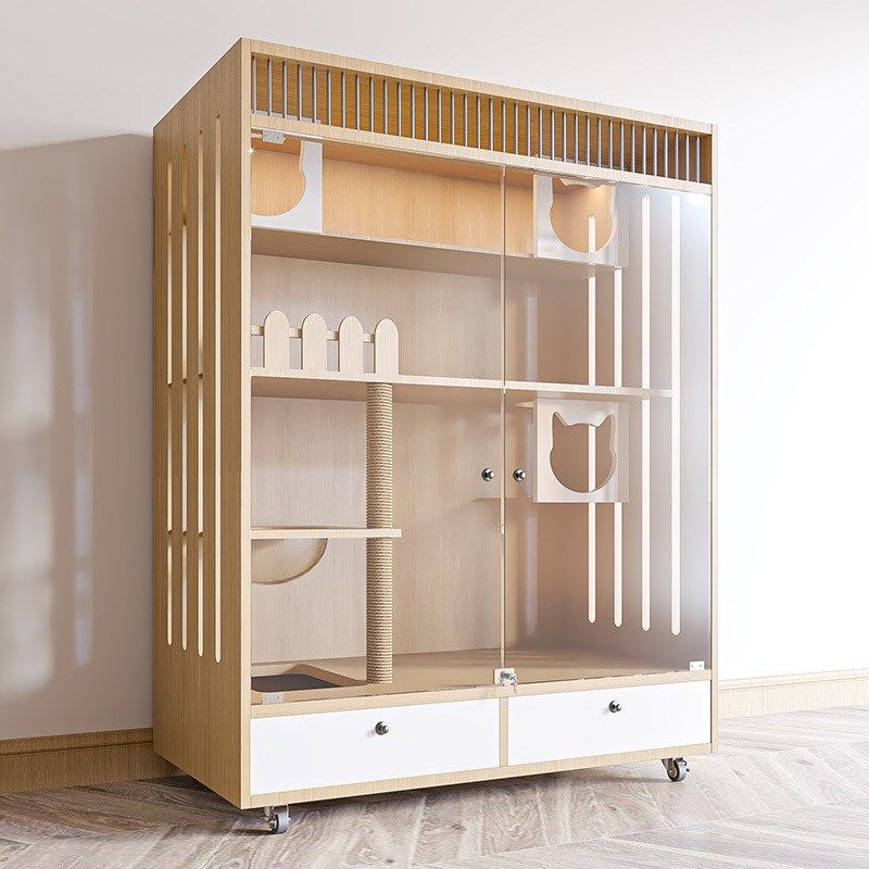 猫别墅实木猫笼子家用室内猫窝猫屋超大自由空间猫咪房子猫舍猫柜,宠物/宠物食品及用品,猫笼子/猫别墅,淘宝优惠券,粉丝福利购,淘宝优惠卷