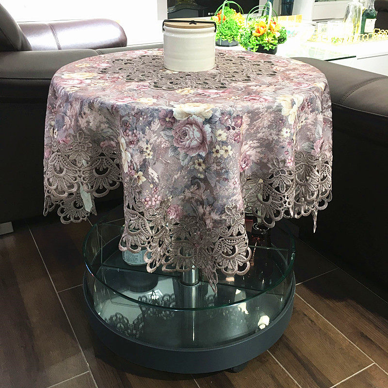 保险柜床头柜罩套欧式电视柜桌布盖布家用遮盖布茶几布方桌圆桌布