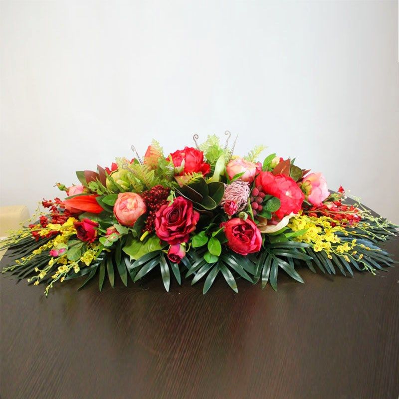 会议台花仿真花假花摆花办公室花台花长桌花餐桌装饰花花艺摆放,家居饰品,仿真花/假花,淘宝优惠券,粉丝福利购,淘宝优惠卷